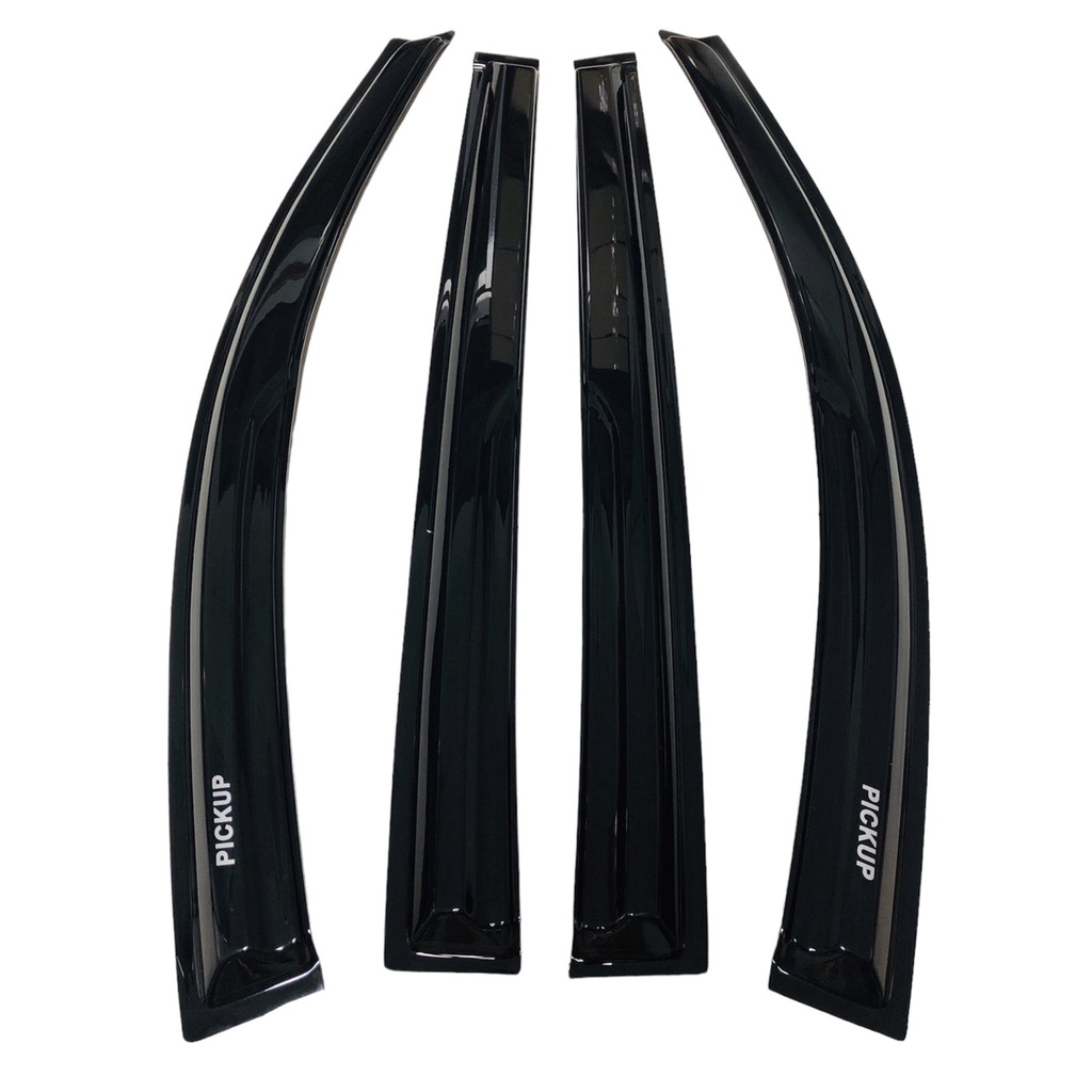 4pc Visor Rain Guard Wind Deflector For Acura MDX 2007-2013 – Dark Smoke Glossy, Reinforced Acrylic