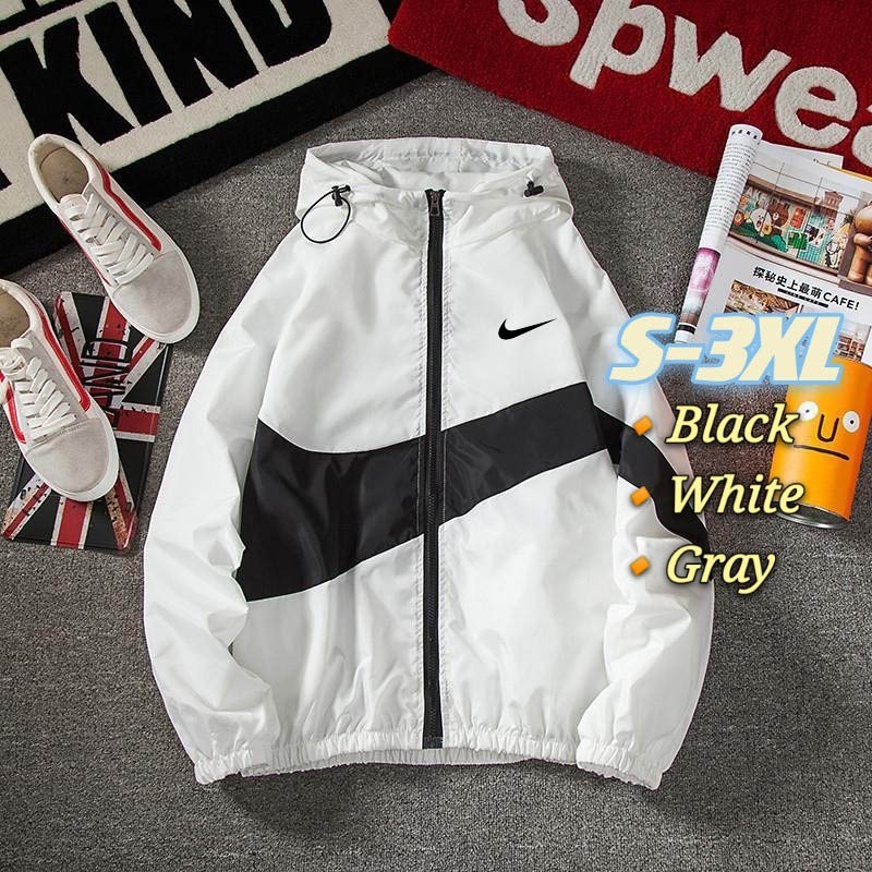 Nike Men s Jackets S 3XL Summer Special Hot Selling Jacket Woven Ultra thin Printed Logo Jackets Shopee Malaysia