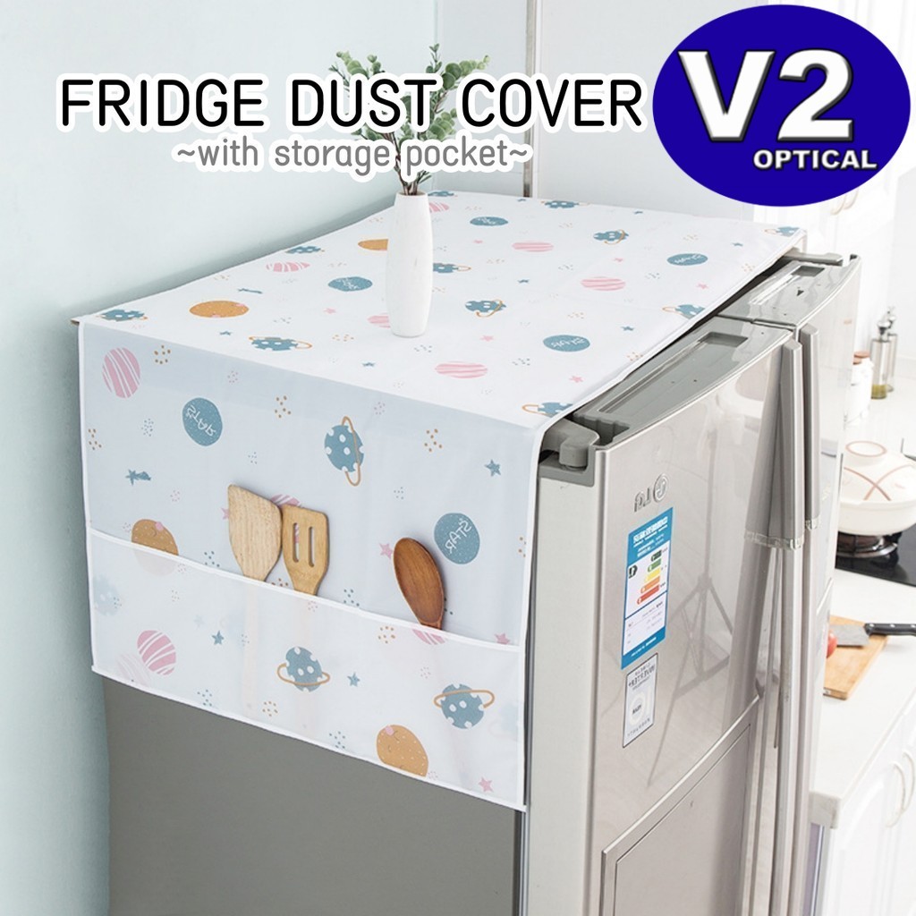Refrigerator Cover Hanging Storage Bag Waterproof With Pockets Cover ...