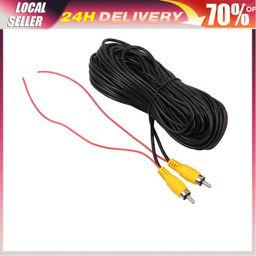 615Meters Universal Car reverse camera cable RCA Male To Male Video Cable wire Shopee Malaysia