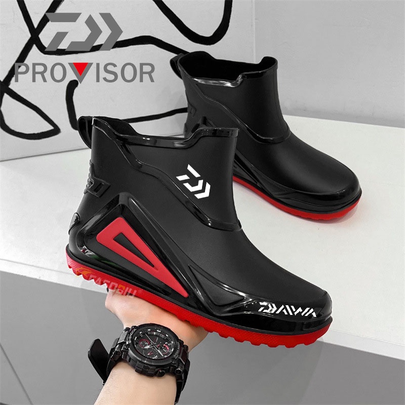 Mens Rain Boots Wear Resistant Waterproof Non Slip Rain Shoes For