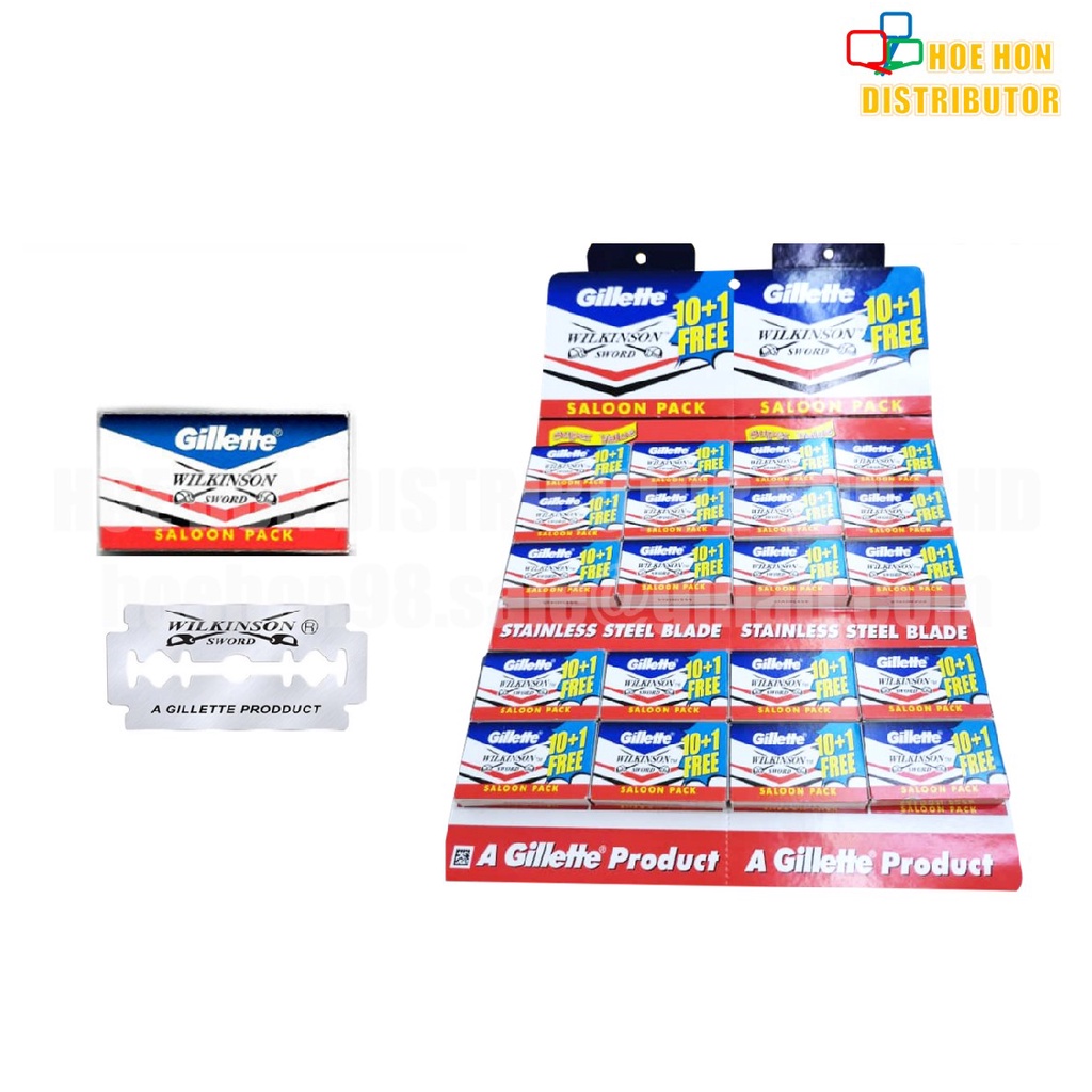 Gillette Wilkinson Sword Saloon Pack Shaving Blades / Mata Pisau Cukur