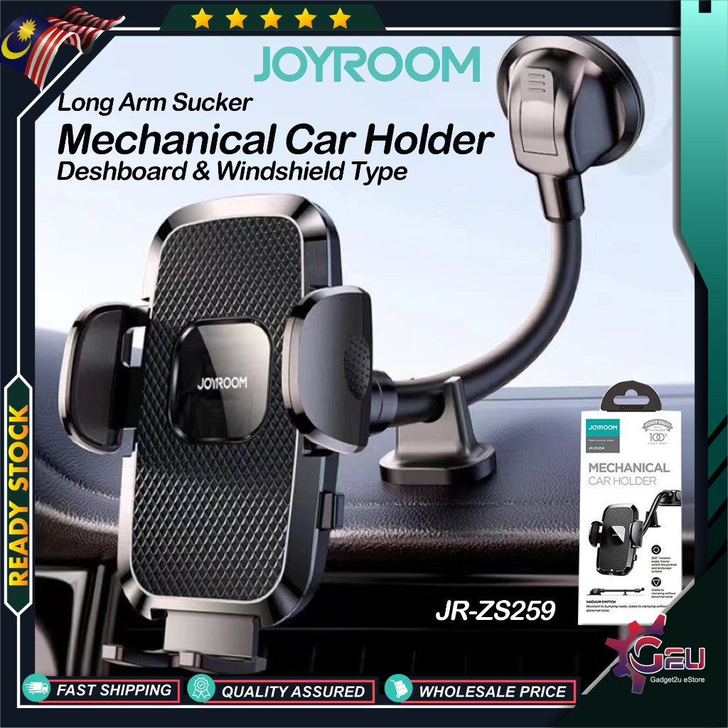 Original Joyroom JR-ZS259 Long Arm Sucker Mechanical Car Holder, JR ...