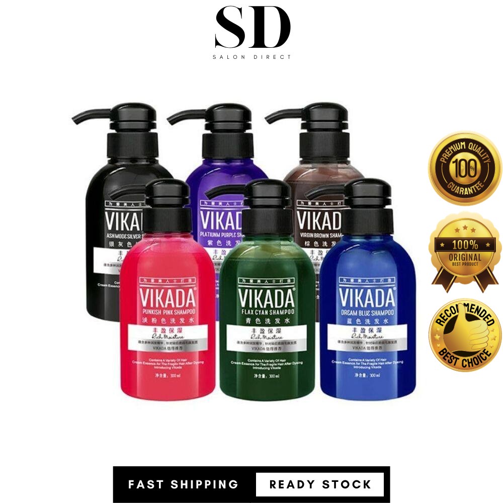 VIKADA Color Wash/Colour Lock Shampoo/ Syampu Warna/ 固色洗发水 - 300ML (SD ...
