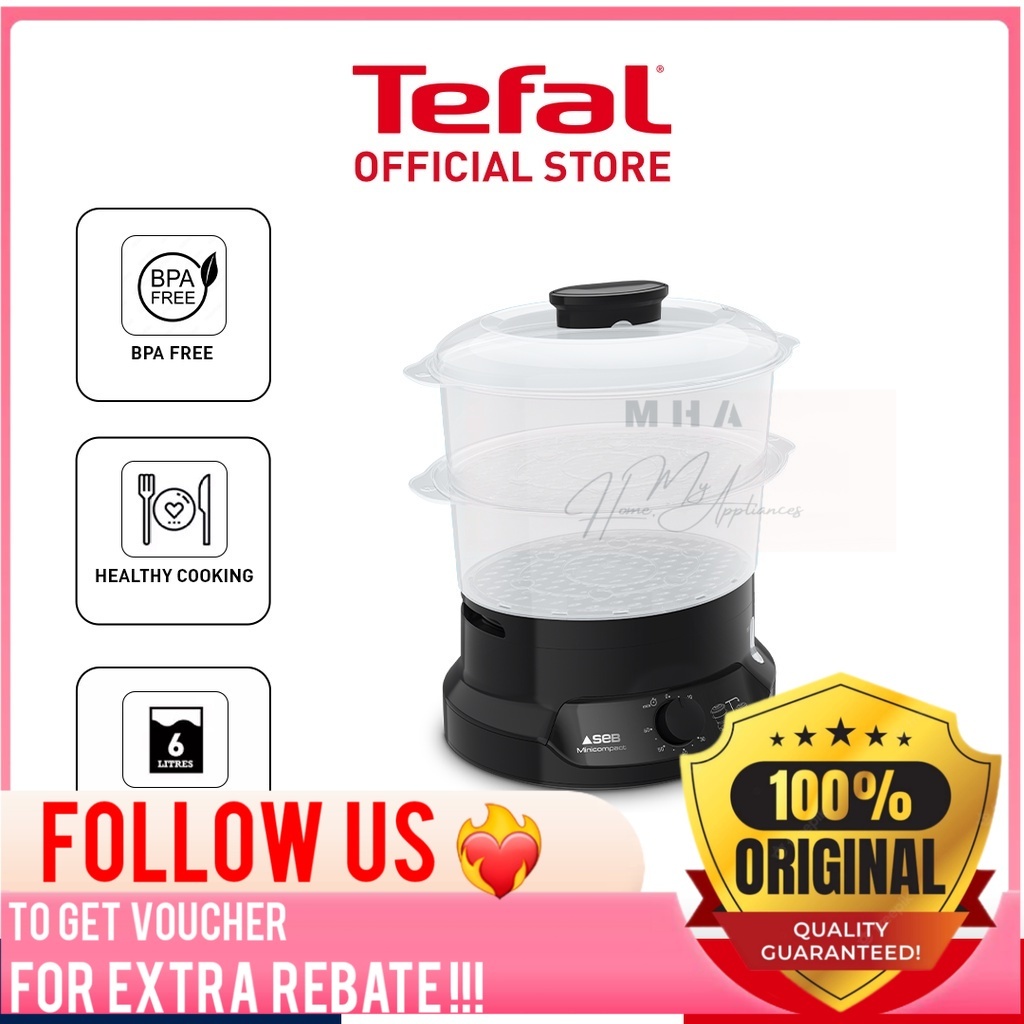 Tefal Minicompact Steamer (BPA Free) (VC1398) | Shopee Malaysia