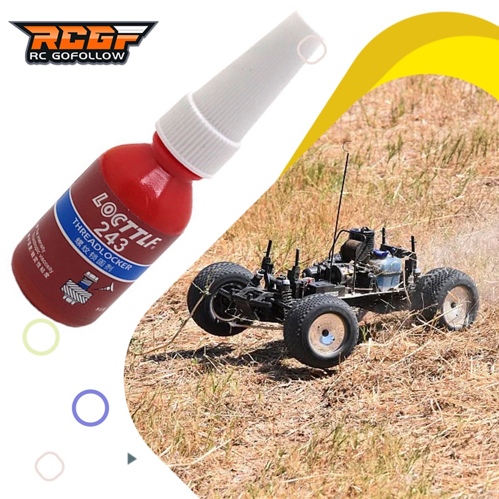 RCGOFOLLOW ThreadLock 243 10ml Nut Bolt Stud Screw Glue Blue Loctite