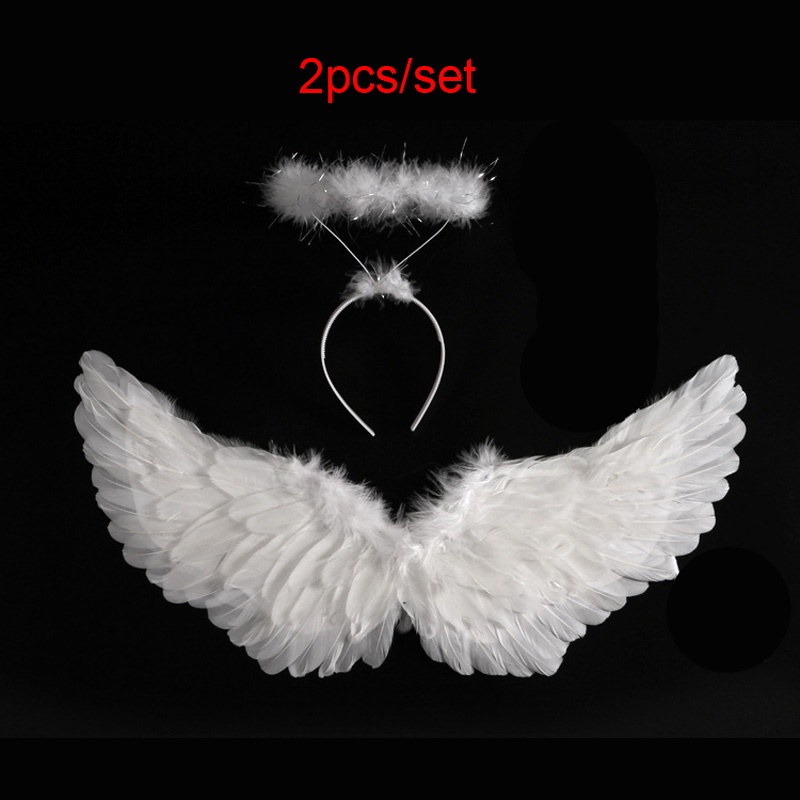 White Angel Wings Angel Costume for Baby Girl Fairy Wings Child Toddles