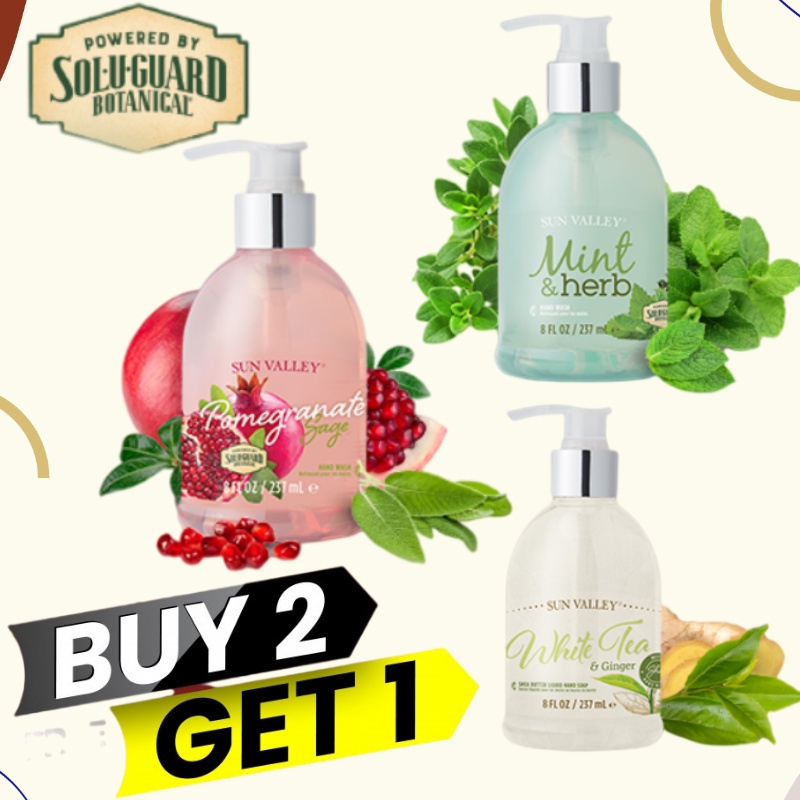 BUY 2 GET 1 FREE Hand Wash Pomegranate Sage/Hand Wash Mint & Herb