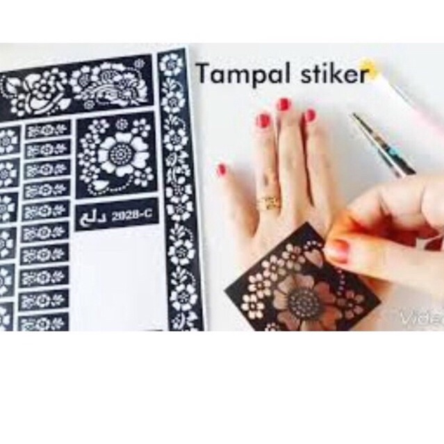 Kertas Inai Sticker Ready stock Tambah Inai sticker Wholesale Random ...