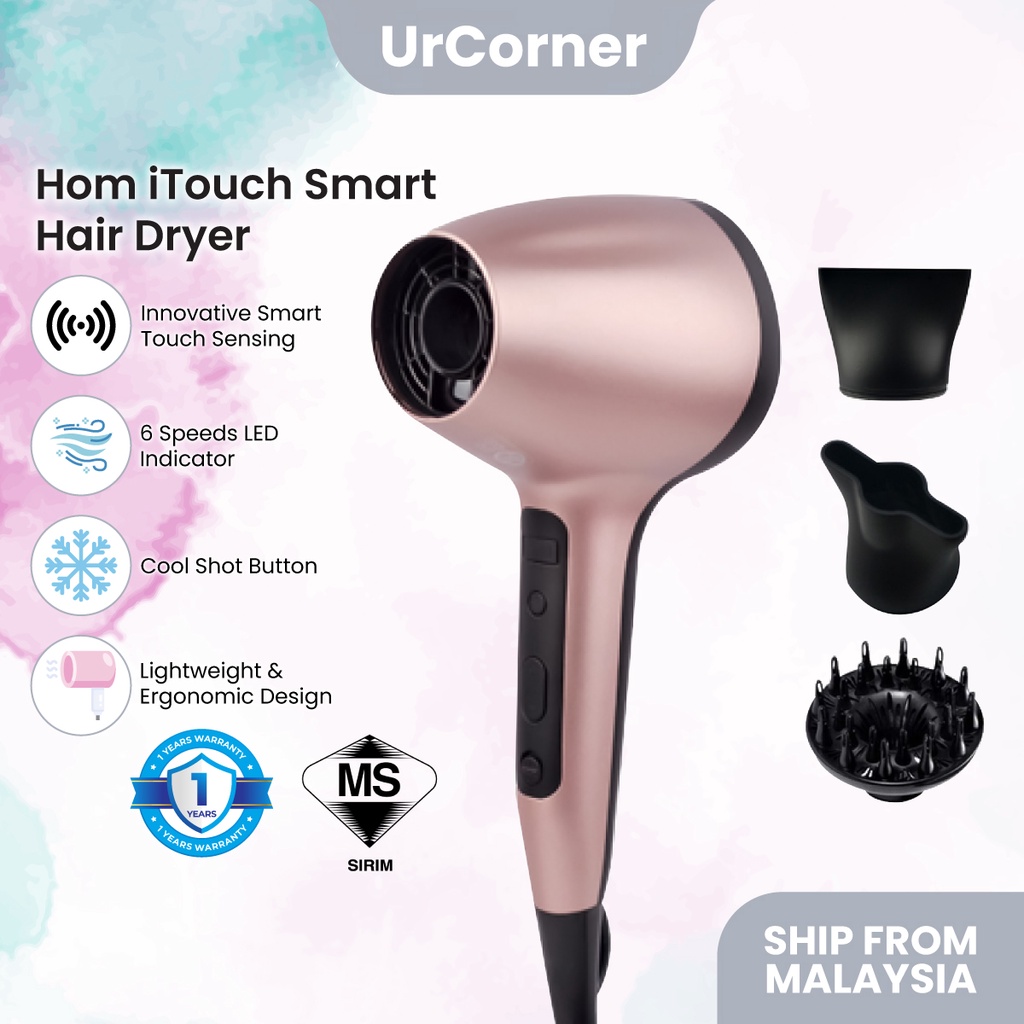 HOM iTouch Smart Hair Dryer With SIRIM Certificate ( Free 1 Year ...