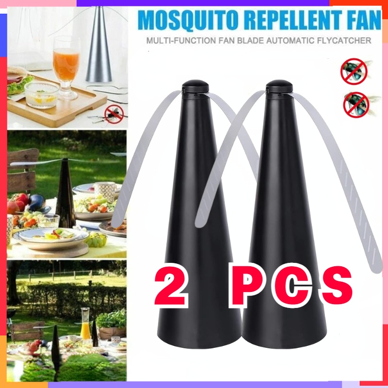 Mosquito Repellent Fan Leaf Repeller Halau Lalat Automatic Fly Trap ...