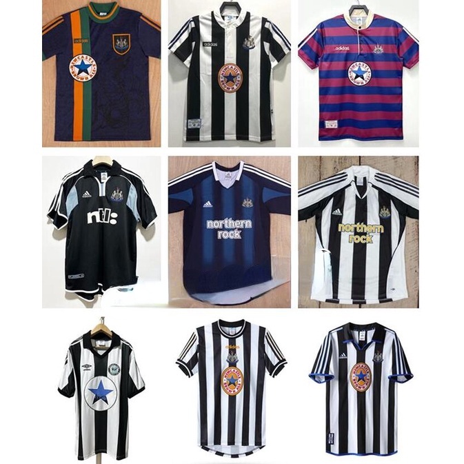 1995-97 NUFC Home Retro Soccer Jersey 98 NCU Football Vintage Jersey ...