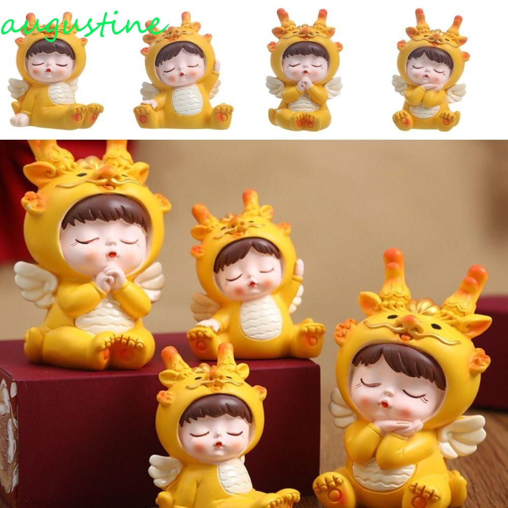 AUGUSTINE Dragon Baby Ornament, Cartoon Auspicious Cartoon Dragon ...