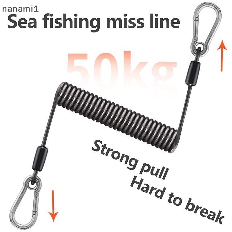 nanami1 Retractable Tool Lanyard Fishing Spring Cord Heavy Duty Safety ...