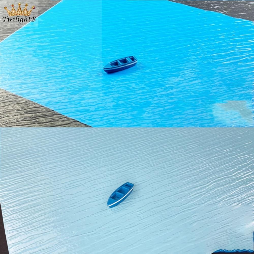 Water Pattern Paper 27.5x55cm Lakes Model Light Blue Pools Model Sheet ...