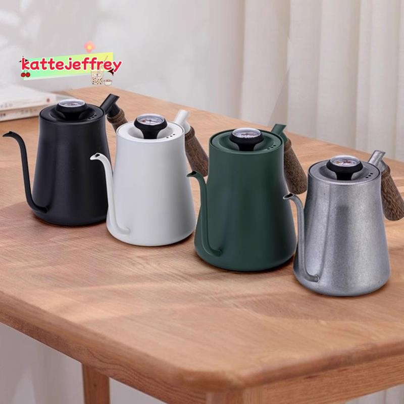 Wooden Handle Hand Brewing Kettle Home Narrow Mouth Kettle Drip Coffee ...