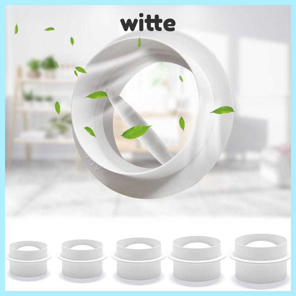 WITTE Air Duct Check Ventilation Valve, Plastic Round Pipe Check Valve ...