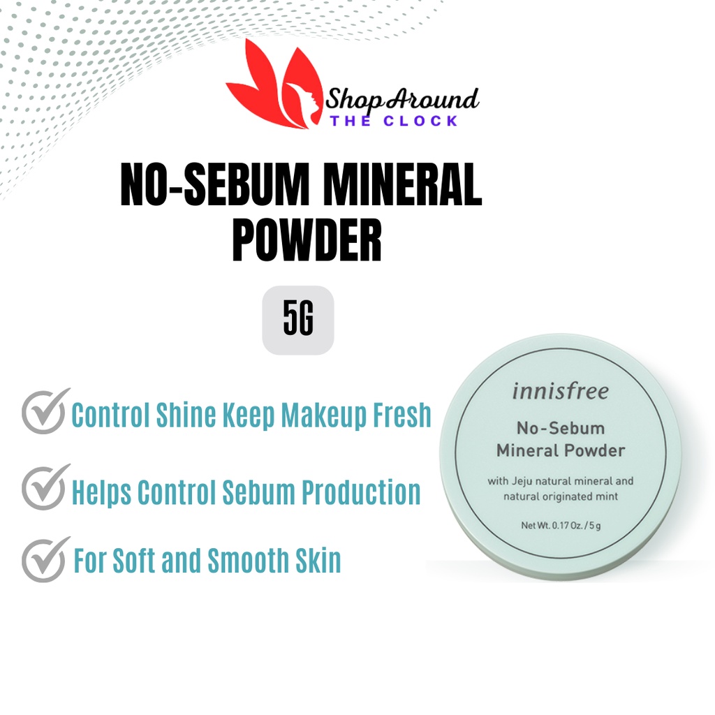 Innisfree NoSebum Mineral Powder /Silky Pressed Powder/ Moisture