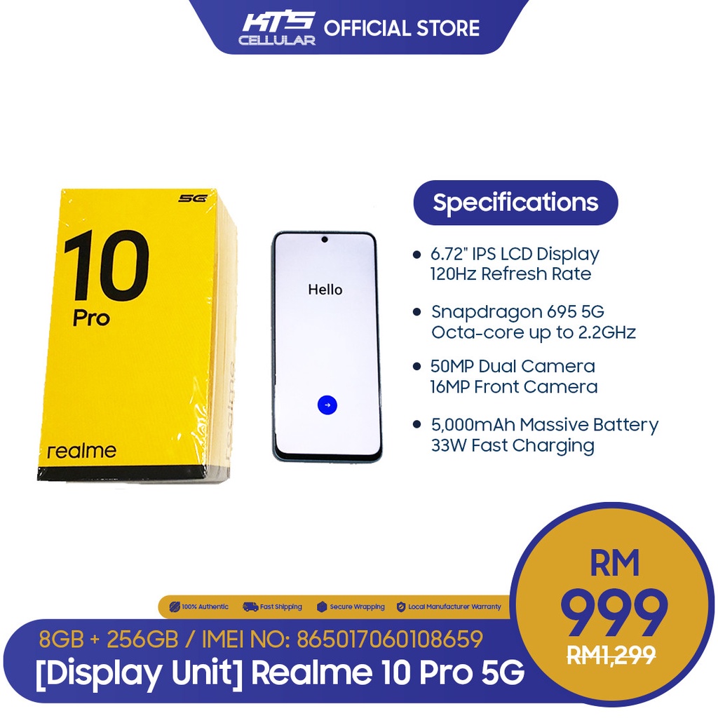 Realme 10 Pro (8GB+256GB) Price In Malaysia & Specs - KTS