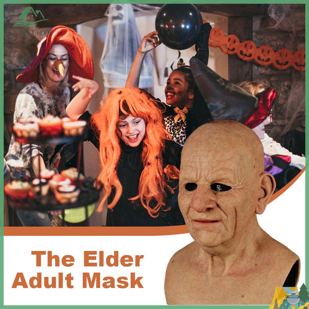 Warm Latex Old Man Mask Male Disguise Realistic Masks Cosplay Costume Party Hallowee Shopee 2101