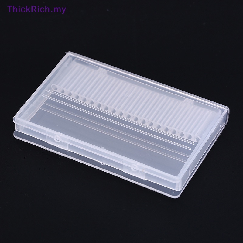ThickRich 20 hole nail drill bits box plastic display stand container