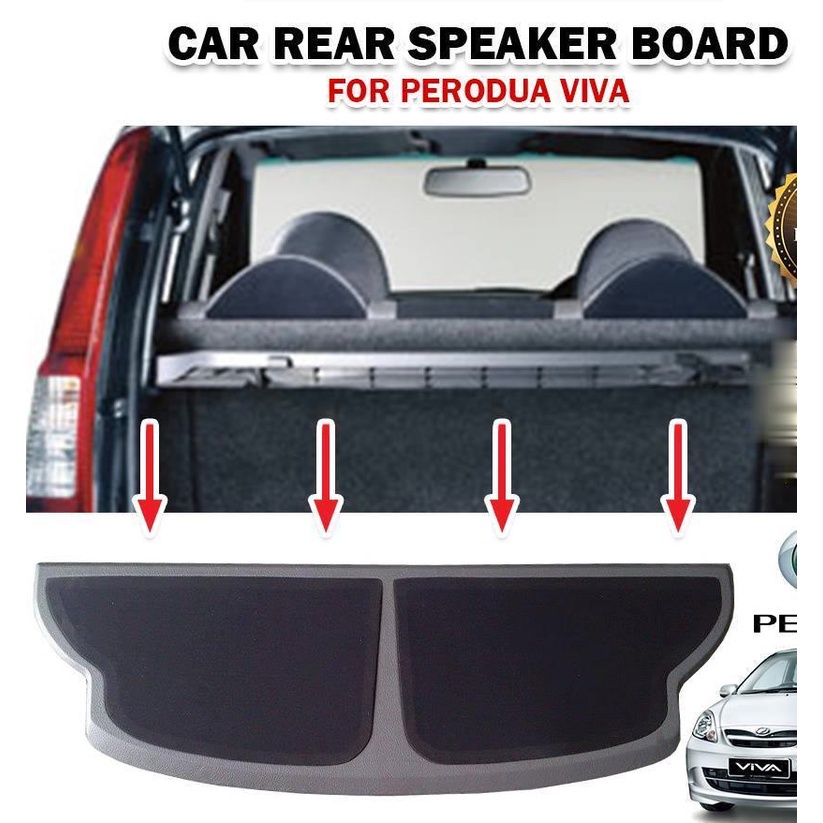 JYK Double Layer Car Rear Speaker Board For Perodua Viva 100% Buatan