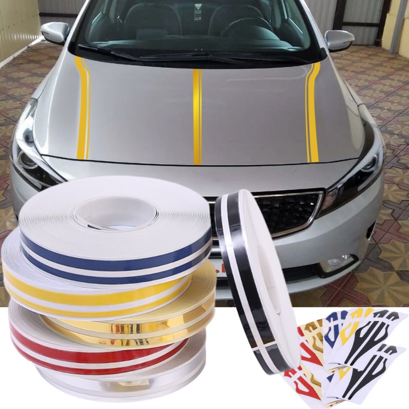 9.8M Pin Stripe Ribbon Sticker Bumper DIY Car Body Tape Double Line