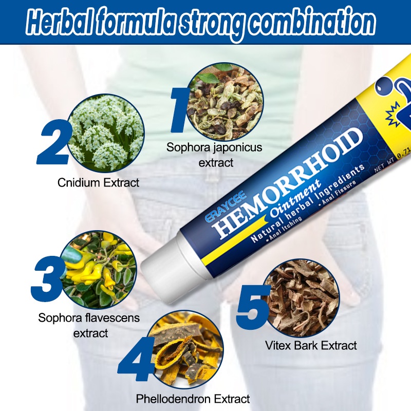 ERAYCEE Herbal Haemorrhoid Cream for Men and Women Haemorrhoids Removal