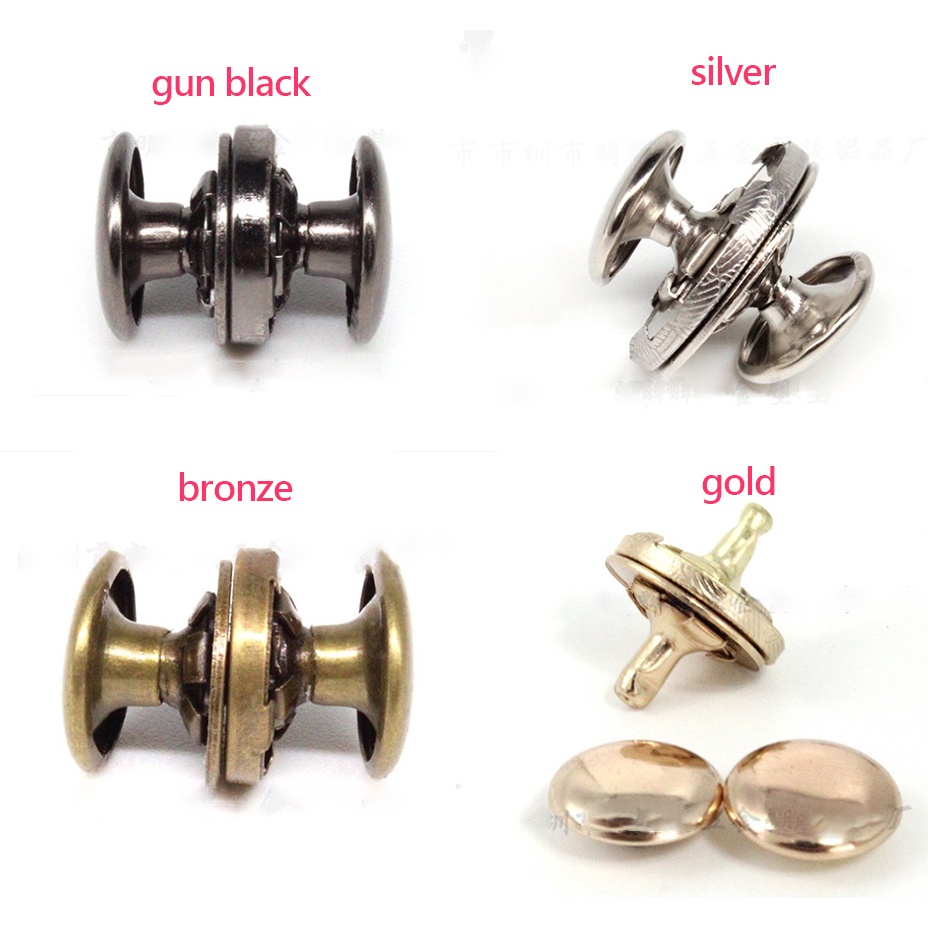 10 Pairs Single and Double Sided Collision Button Buttons Ultra-thin ...