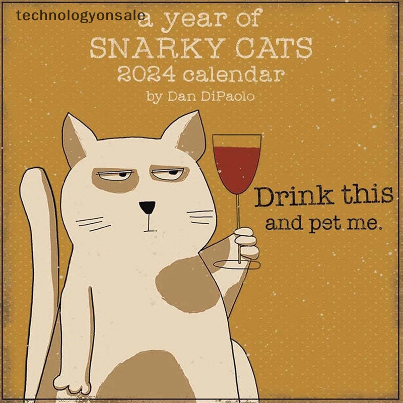 New Year's Gifts Funny Calendar Paper 2024 Calendar Fun Best