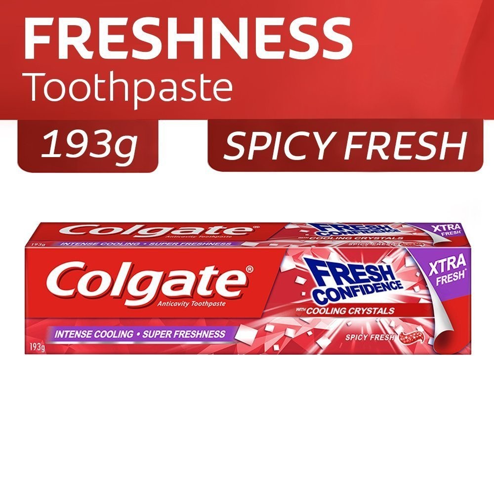 COLGATE Fresh Confidence Super Freshness Toothpaste 193g Triple Action ...