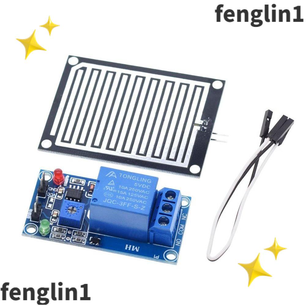 FENG Rain Dectection Module, Adjustable 12V Raindrops Sensor, Raindrop ...