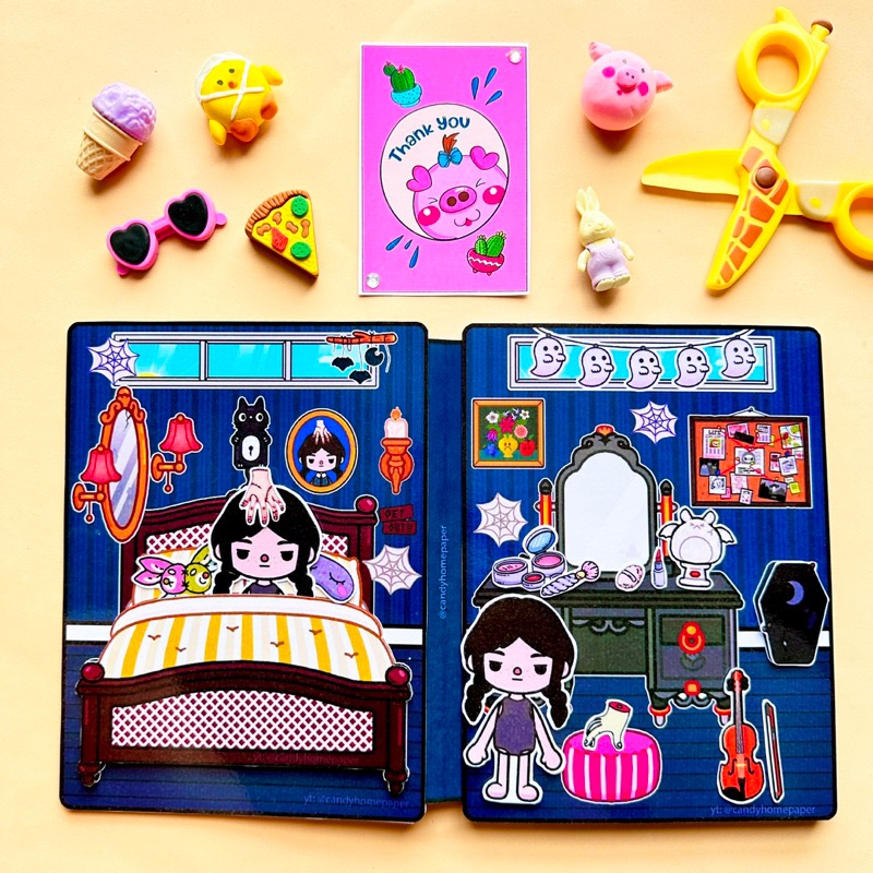 Toca Life World Quiet Book Toca Witch Wednesday handmade book diy book ...