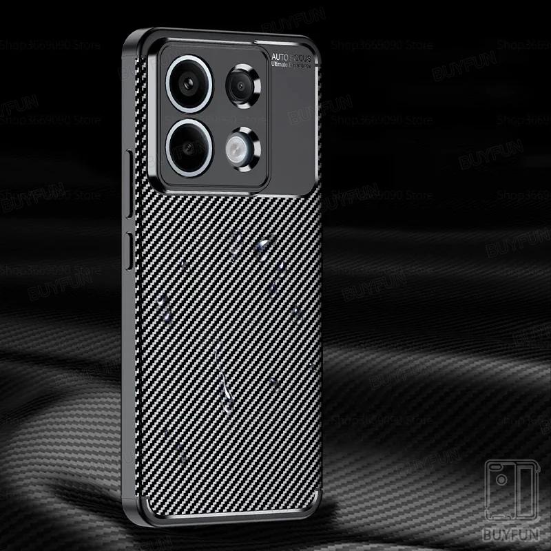 For Xiaomi Poco x7 F6 M6 X6 Pro F5 4G 5G poko x5 x4 nfc Case Carbon ...