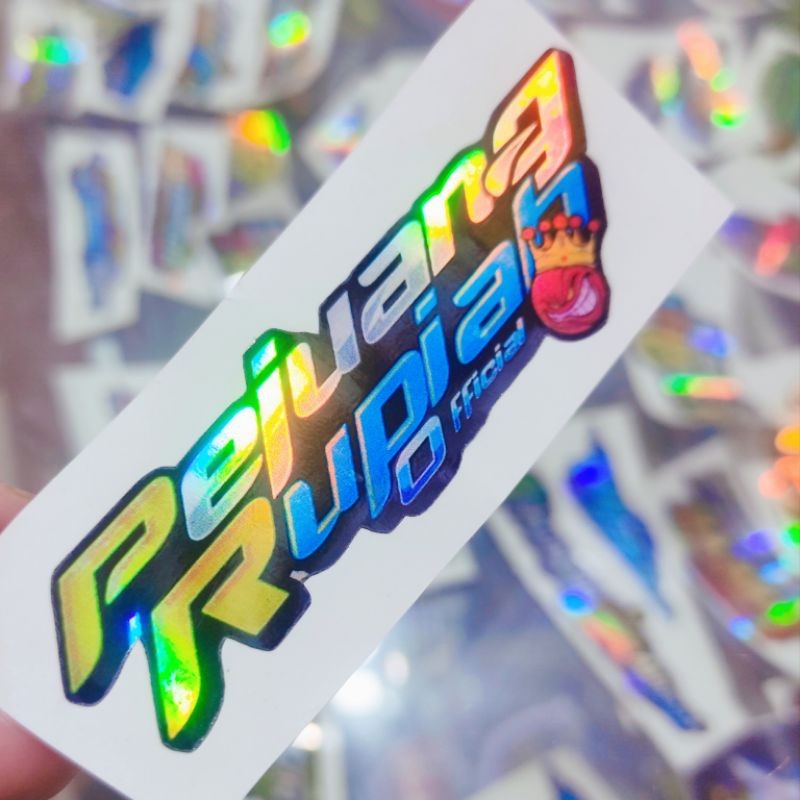 Official HOLOGRAM rupiah Fighter Sticker | Shopee Malaysia