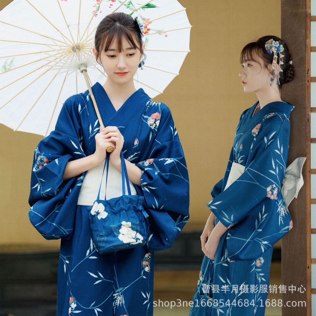Kimono giapponese Haori Showa retrò azzurro chiaro Daisho artigianato