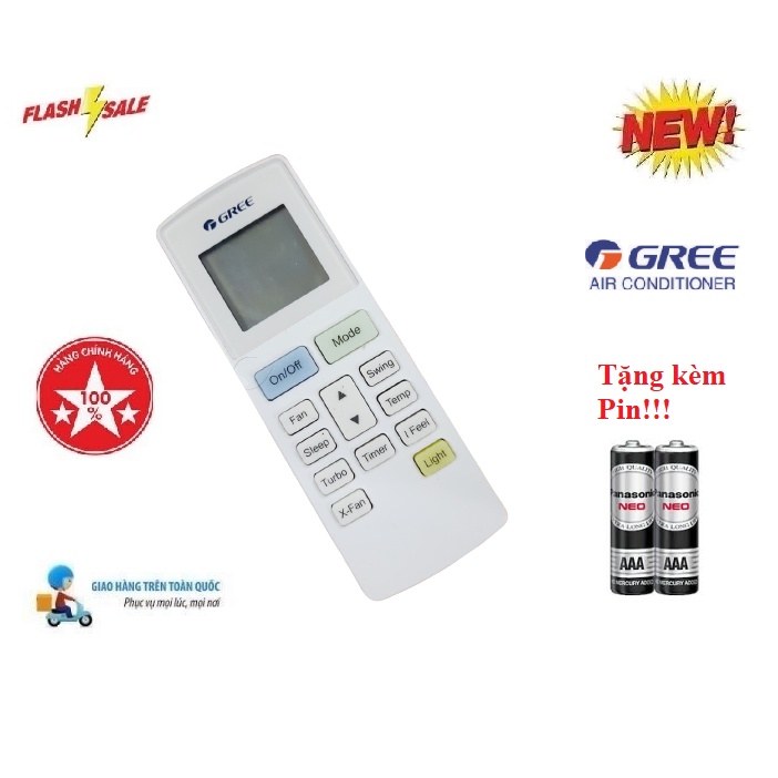 Gree Aircon Remote Control-real Gree With Battery! 