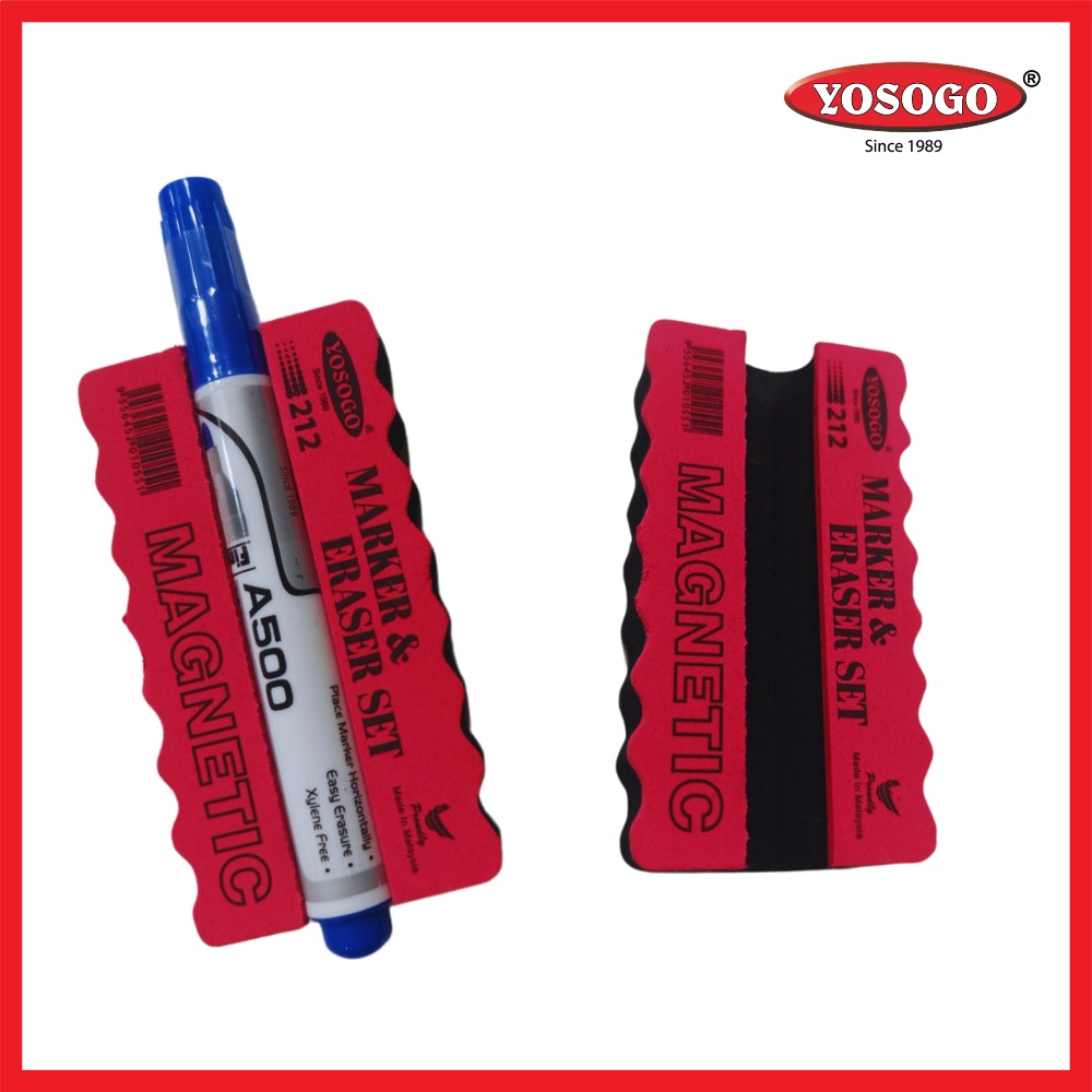 YOSOGO Whiteboard Duster with Marker Pen Holder Dry Eraser