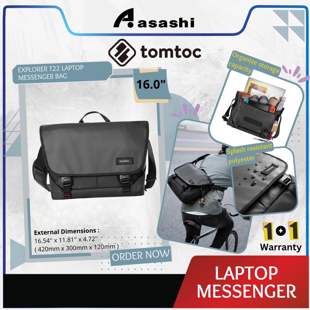 Tomtoc Explorer T22 Laptop Messenger Bag 16 Inch / Laptop Shoulder