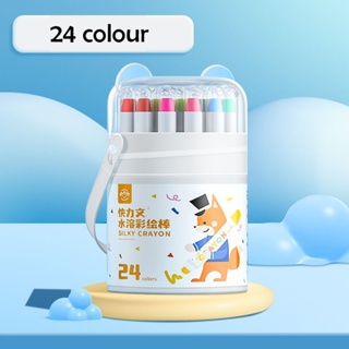SYOK] Silky crayon for kids non toxic washable cute painting