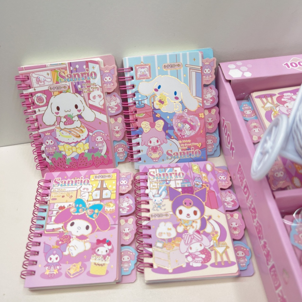 Sanrio Coil Notebook Cartoon Kuromi Melody Cinnamoroll Printing Pattern ...