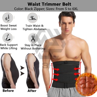 Waist Trainer for Men Sweat Belt Body Shaper Sauna Trimmer Stomach