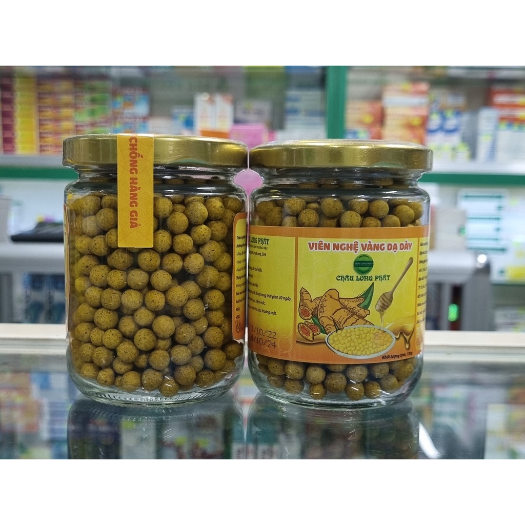 Long Phat Stomach Yellow Turmeric Tablet 130gram Support To Reduce