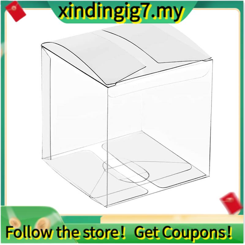 【IN STOCK】50Pcs Clear Plastic Boxes for Gifts Pvc Packing Box Gift ...