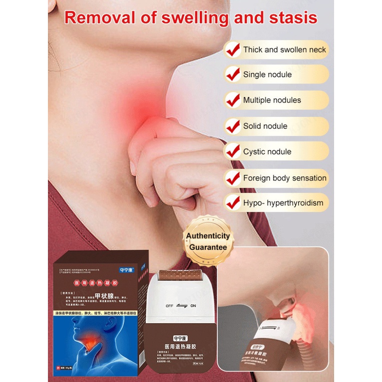 Thyroid cold compress gel thyroid Health nodules swollen lymph nodes