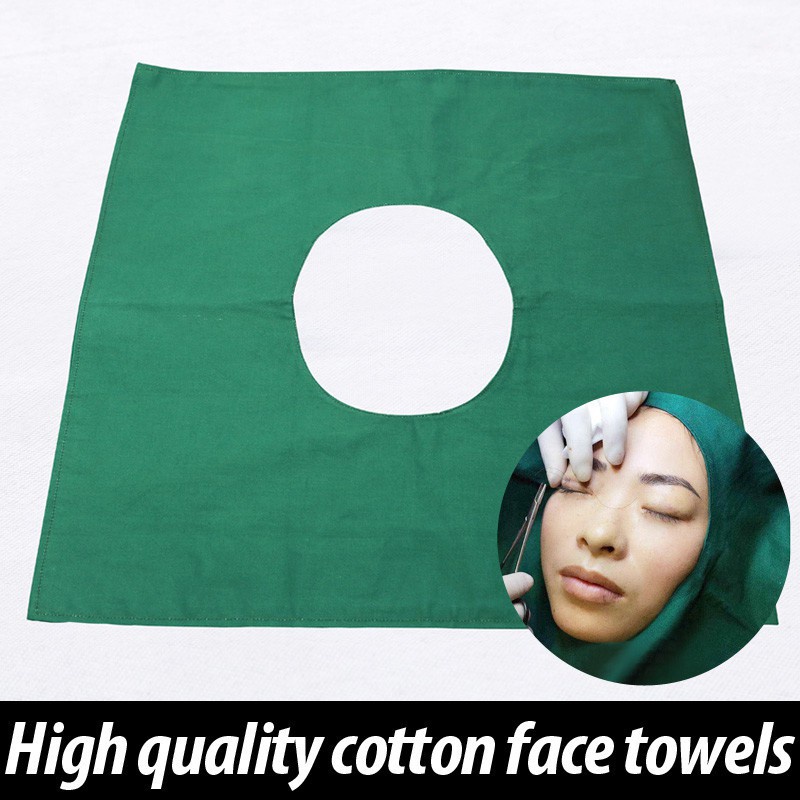 Double Eyelid Facial Hole Cloth Pure Cotton Instrument Covering Cloth ...