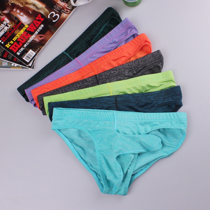 Men's Underwear Briefs Thin Breathable Male Panties | Shopee Malaysia