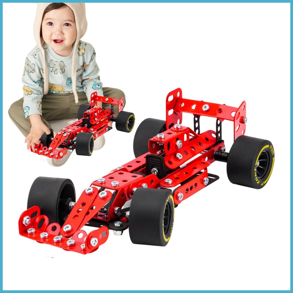 Metal Building Blocks Building Cars Assembly Puzzle 3D Educational Toys