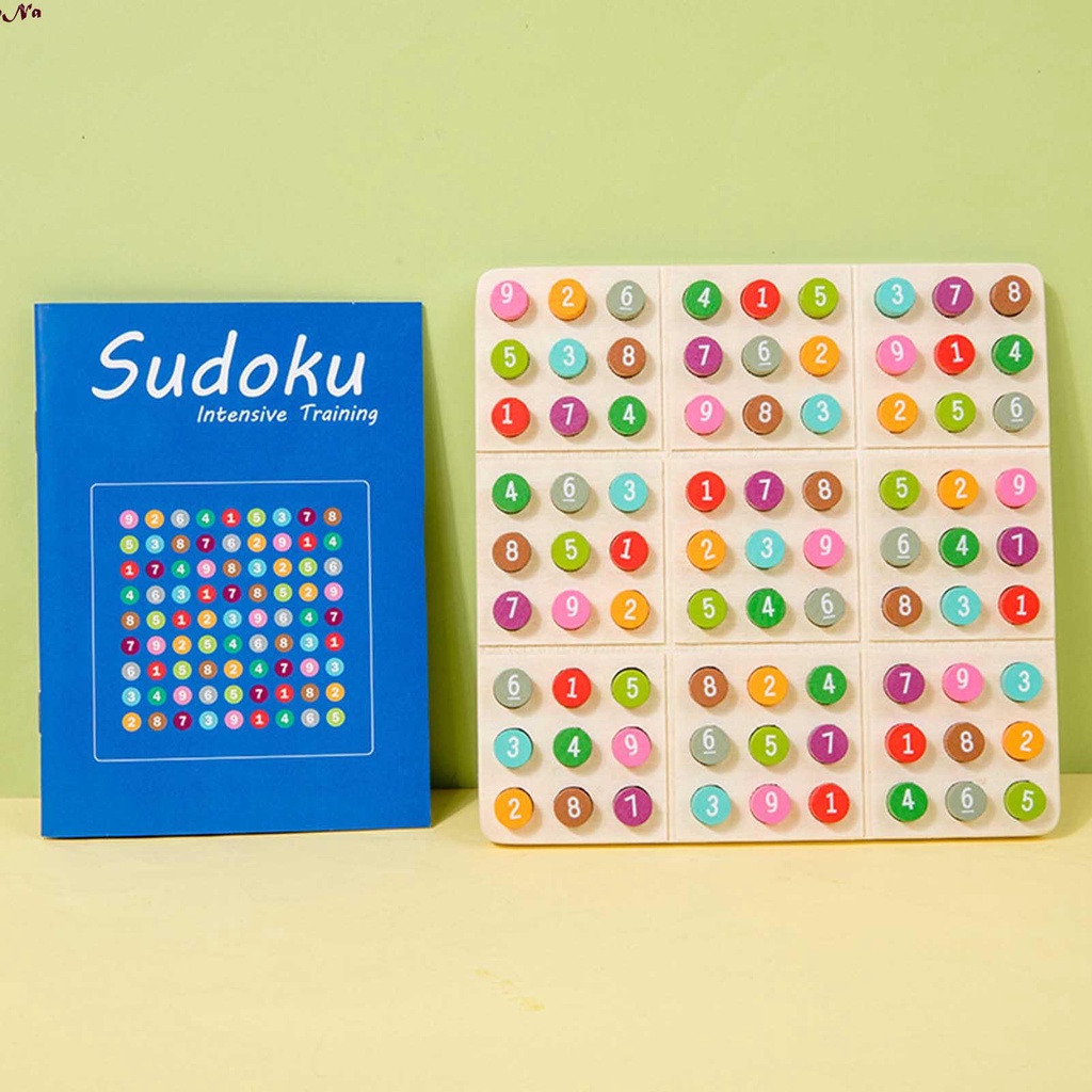 Sudoku En Bois Pour Enfants - Jeu éducatif Puzzle 22x22 Cm - Plateau Avec Tiroir Coulissant - Idéal 6 Ans Et Plus