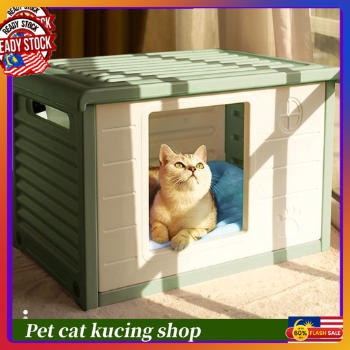 Washable Cat Box House Cat Bed Cat Nest Rumah Kucing Waterproof Stray ...